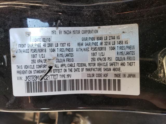 Photo 14 from auction – 2010 MAZDA CX-9 with VIN JM3TB3MV8A0217707