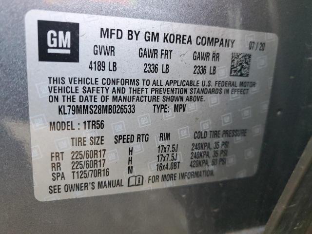 Photo 14 from auction – 2021 CHEVROLET TRAILBLAZE with VIN KL79MMS28MB026533