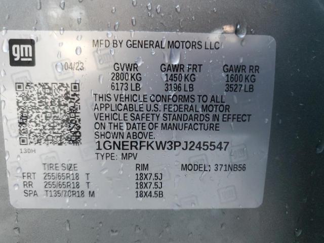 Photo 14 from auction – 2023 CHEVROLET TRAVERSE L with VIN 1GNERFKW3PJ245547