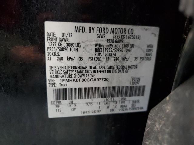 Foto 14 de la subasta – 2012 FORD EXPLORER L con VIN 1FMHK8F80CGA97720