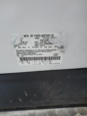 Photo 14 from auction – 2015 FORD EXPLORER X with VIN 1FM5K7D82FGC21894