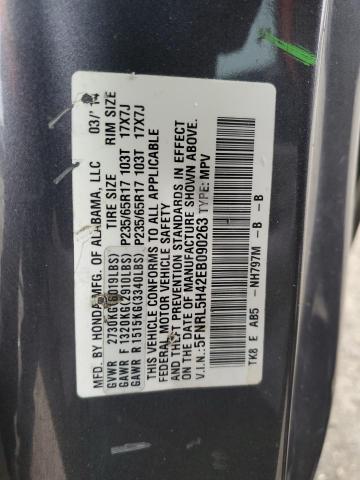 Photo 14 from auction – 2014 HONDA ODYSSEY EX with VIN 5FNRL5H42EB090263