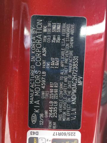 Photo 14 from auction – 2017 KIA SPORTAGE L with VIN KNDPM3AC2H7238531