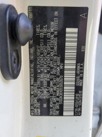 Photo 14 from auction – 2012 TOYOTA HIGHLANDER with VIN 5TDZK3EH2CS052670