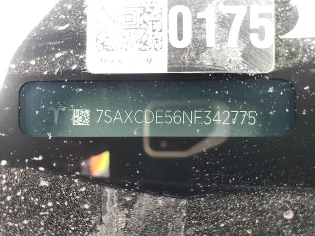 Photo 14 from auction – 2022 TESLA MODEL X with VIN 7SAXCDE56NF342775