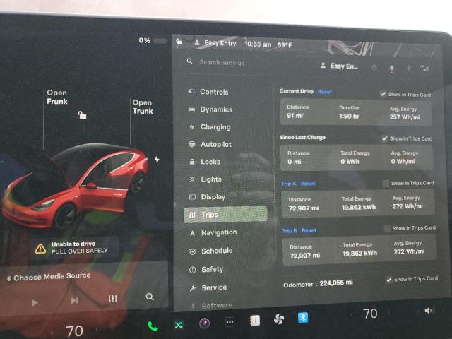 Photo 9 from auction – 2020 TESLA MODEL 3 with VIN 5YJ3E1EB7LF617013