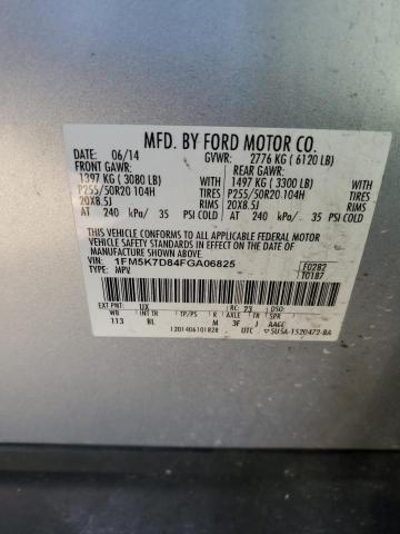 Photo 14 from auction – 2015 FORD EXPLORER X with VIN 1FM5K7D84FGA06825
