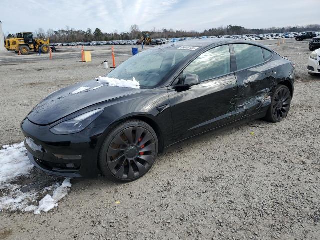 TESLA MODEL 3 2021 with VIN 5YJ3E1ECXMF925383 - Photo from auction