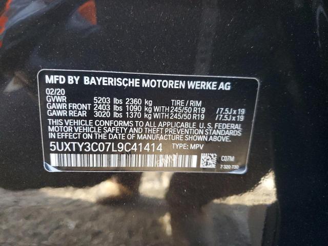 Photo 14 from auction – 2020 BMW X3 SDRIVE3 with VIN 5UXTY3C07L9C41414