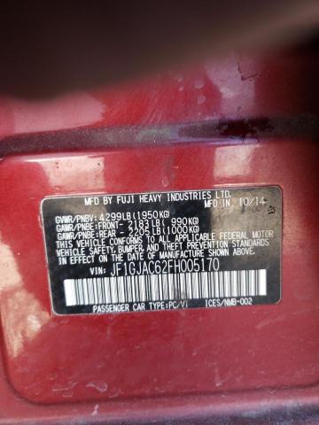 Photo 14 from auction – 2015 SUBARU IMPREZA PR with VIN JF1GJAC62FH005170
