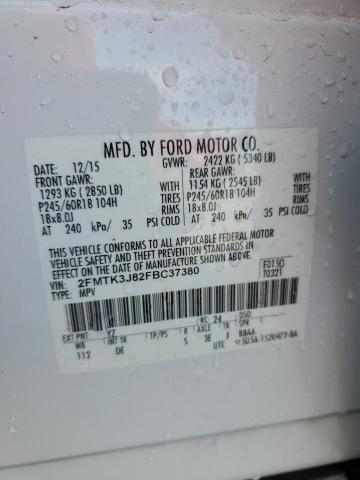 Photo 14 from auction – 2015 FORD EDGE SEL with VIN 2FMTK3J82FBC37380
