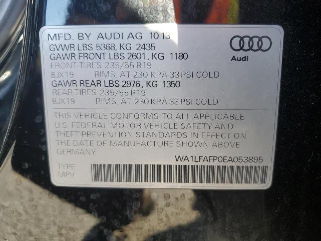 Photo 14 from auction – 2014 AUDI Q5 PREMIUM with VIN WA1LFAFP0EA053895