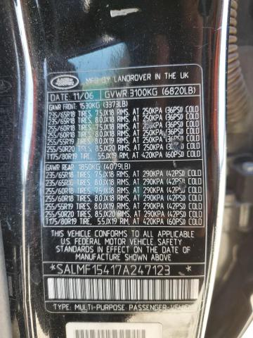 Zdjęcie 14 z aukcji – 2007 LAND ROVER RANGE ROVE z VIN SALMF15417A247123