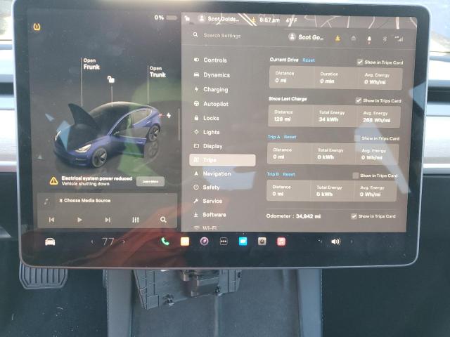 Photo 9 from auction – 2023 TESLA MODEL 3 with VIN 5YJ3E1EA1PF395999