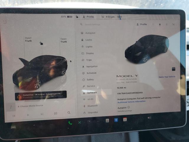 Photo 9 from auction – 2024 TESLA MODEL Y with VIN 7SAYGAEEXRF063469