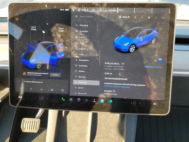 Foto 9 de la subasta – 2024 TESLA MODEL Y con VIN 7SAYGAEE0RF051525