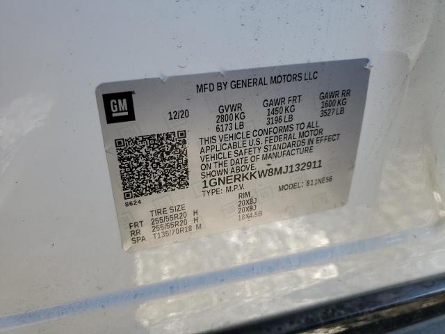 Photo 14 from auction – 2021 CHEVROLET TRAVERSE P with VIN 1GNERKKW8MJ132911