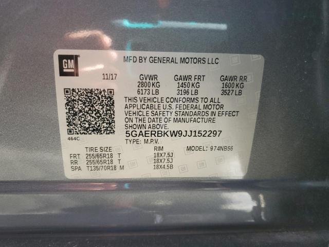 Photo 14 from auction – 2018 BUICK ENCLAVE ES with VIN 5GAERBKW9JJ152297