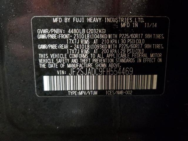 Photo 14 from auction – 2015 SUBARU FORESTER 2 with VIN JF2SJADC9FH554469