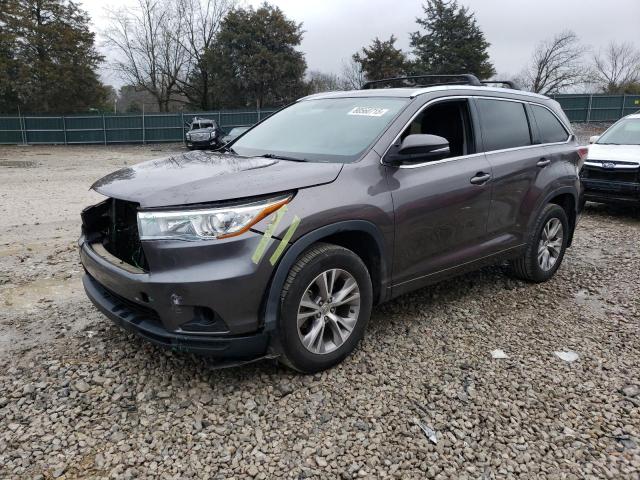 TOYOTA HIGHLANDER 2015 مع رقم تعريف المركبة 5TDJKRFH4FS142552 - صورة من المزاد