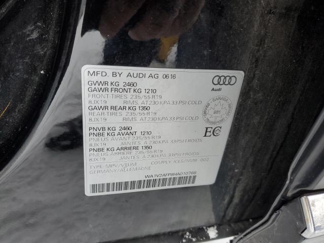 Photo 14 from auction – 2017 AUDI Q5 TECHNIK with VIN WA1V2AFP8HA010768