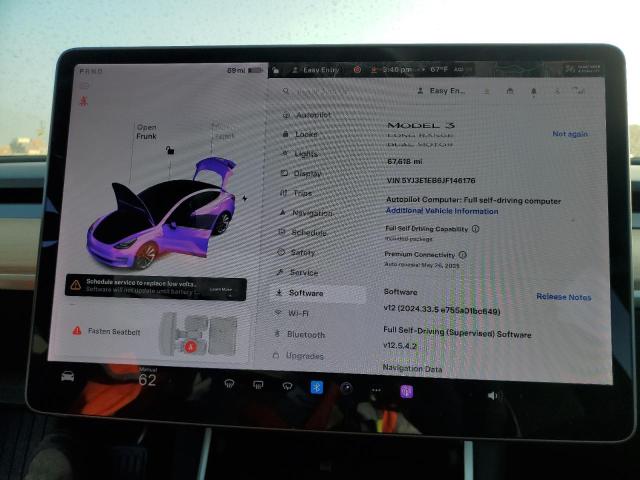 Photo 9 from auction – 2018 TESLA MODEL 3 with VIN 5YJ3E1EB6JF146176