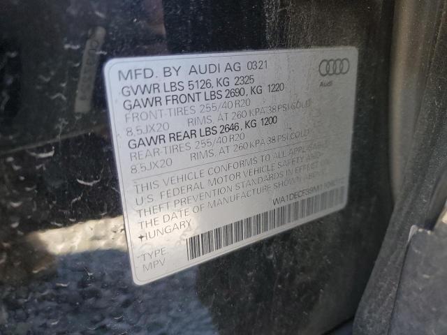 Photo 14 from auction – 2021 AUDI Q3 PREMIUM with VIN WA1DECF39M1106012
