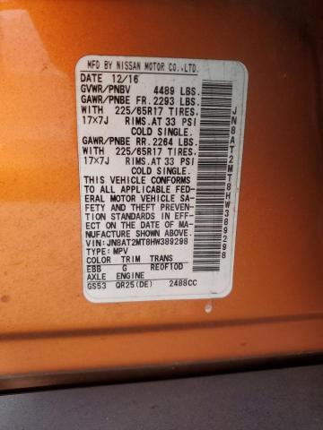 Photo 14 from auction – 2017 NISSAN ROGUE S with VIN JN8AT2MT8HW389298