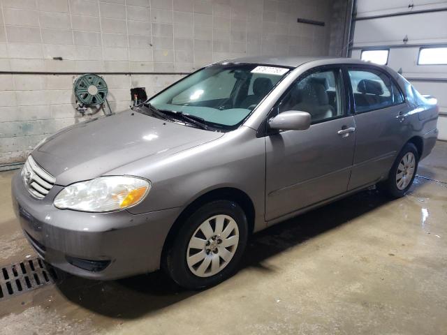 TOYOTA COROLLA CE 2003 with VIN 2T1BR32E63C042725 - Photo from auction