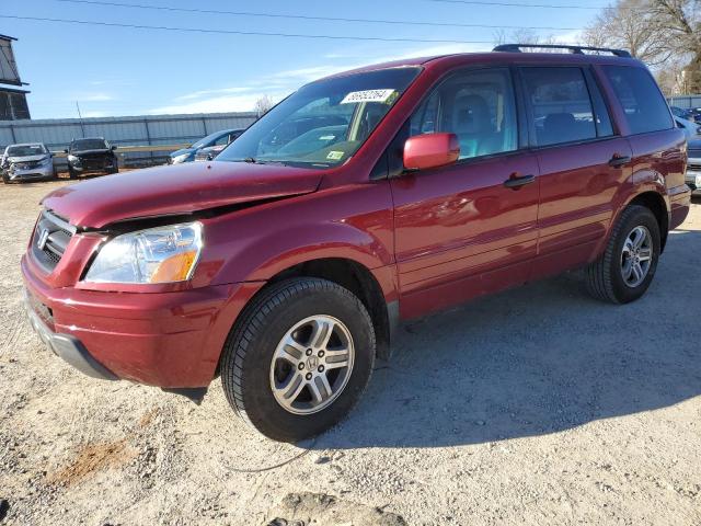 HONDA PILOT EXL 2005 with VIN 5FNYF18515B060398 - Photo from auction
