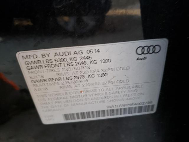 Photo 14 from auction – 2015 AUDI Q5 PREMIUM with VIN WA1LFAFP9FA002736