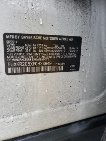 Photo 14 from auction – 2015 BMW X5 SDRIVE3 with VIN 5UXKR2C5XF0H34849