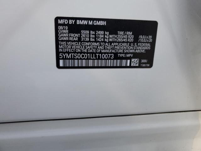 Photo 14 from auction – 2020 BMW X3 M COMPE with VIN 5YMTS0C01LLT10073