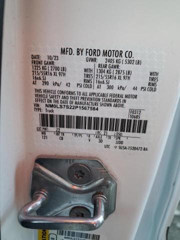 Photo 14 from auction – 2023 FORD TRANSIT CO with VIN NM0LS7S22P1567584