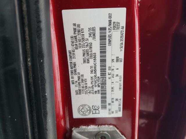 Photo 14 from auction – 2017 FORD ESCAPE TIT with VIN 1FMCU0J95HUC15503