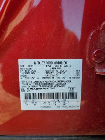 Photo 14 from auction – 2023 FORD EXPLORER X with VIN 1FMSK8DHXPGA77246