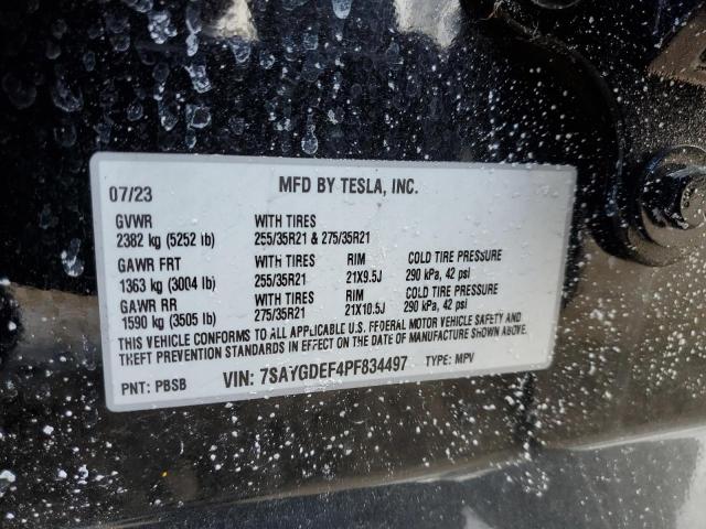 Photo 14 from auction – 2023 TESLA MODEL Y with VIN 7SAYGDEF4PF834497