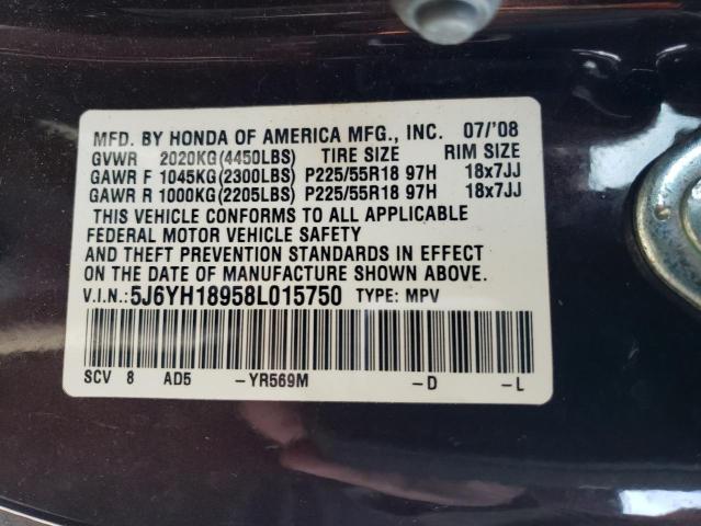 Photo 14 from auction – 2008 HONDA ELEMENT SC with VIN 5J6YH18958L015750