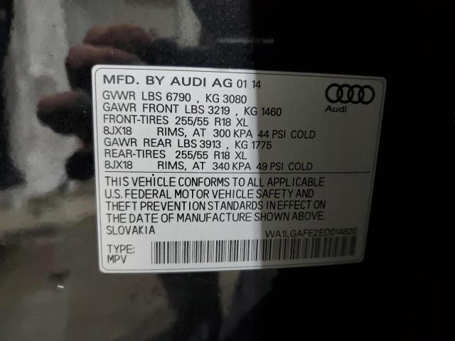 Photo 14 from auction – 2014 AUDI Q7 PREMIUM with VIN WA1LGAFE2ED014820