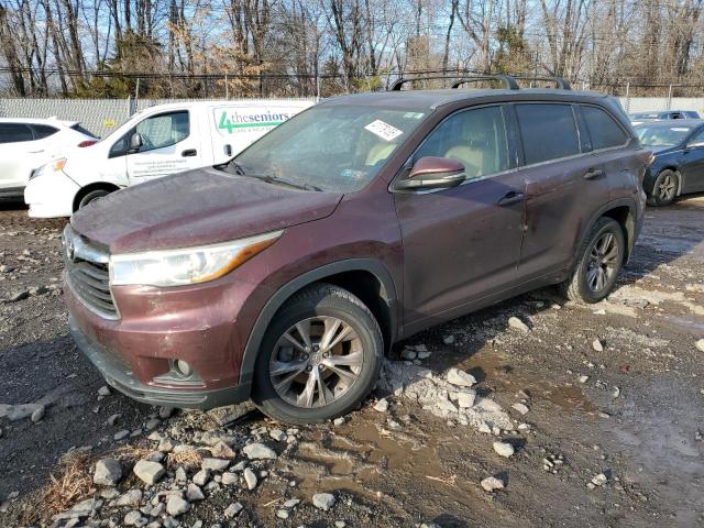 TOYOTA HIGHLANDER 2015 with VIN 5TDJKRFHXFS177712 - Photo from auction