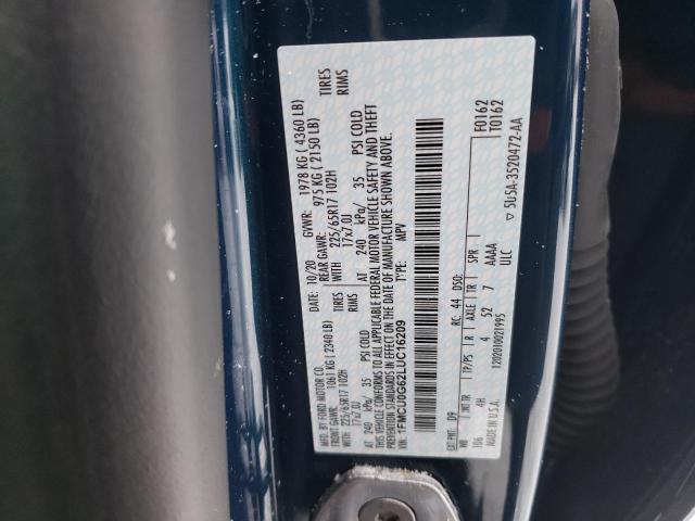 Photo 14 from auction – 2020 FORD ESCAPE SE with VIN 1FMCU0G62LUC16209