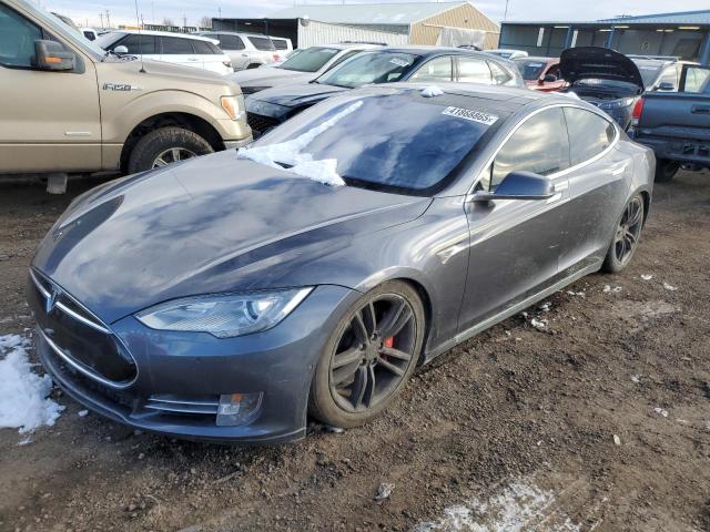 TESLA MODEL S 85 2015 with VIN 5YJSA1H21FFP77279 - Photo from auction