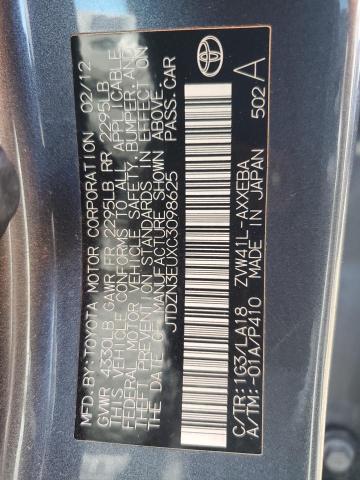 Photo 14 from auction – 2012 TOYOTA PRIUS V with VIN JTDZN3EUXC3098625