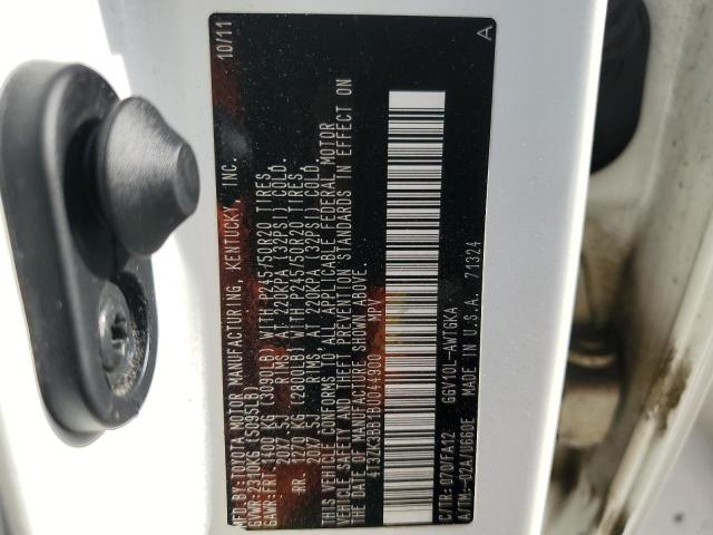 Zdjęcie 14 z aukcji – 2011 TOYOTA VENZA z VIN 4T3ZK3BB1BU044900