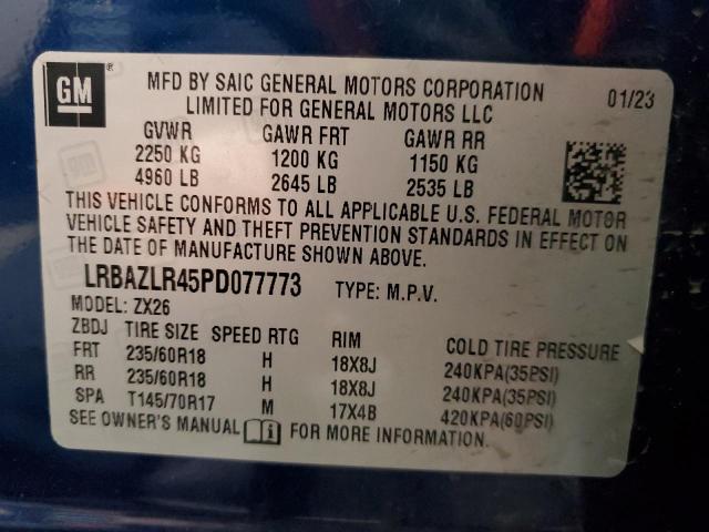 Photo 14 from auction – 2023 BUICK ENVISION P with VIN LRBAZLR45PD077773