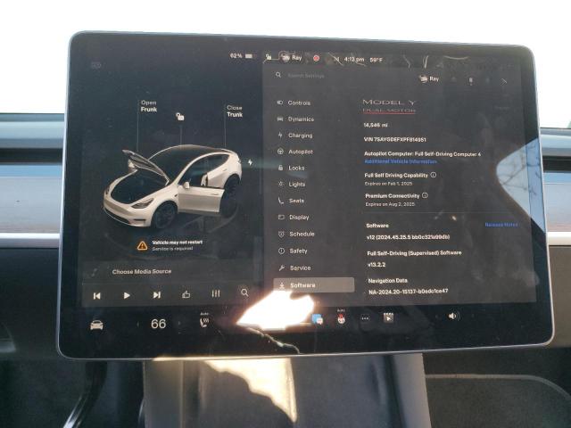 Photo 9 from auction – 2023 TESLA MODEL Y with VIN 7SAYGDEFXPF814951