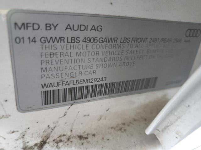 Photo 10 from auction – 2014 AUDI A4 PREMIUM with VIN WAUFFAFL5EN029243