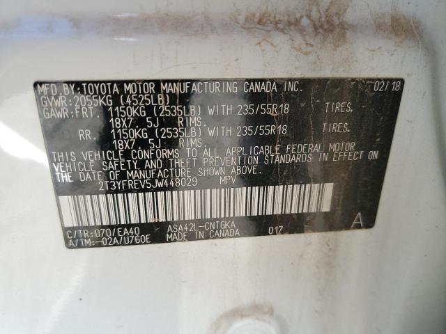 Photo 14 from auction – 2018 TOYOTA RAV4 LIMIT with VIN 2T3YFREV5JW448029