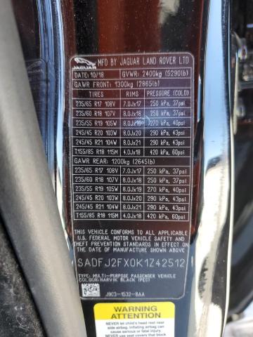 Photo 14 from auction – 2019 JAGUAR E-PACE S with VIN SADFJ2FX0K1Z42512