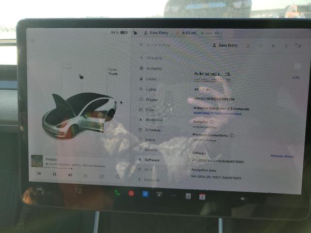 Photo 9 from auction – 2018 TESLA MODEL 3 with VIN 5YJ3E1EBXJF083826